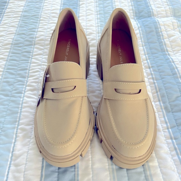 New with tag sincerely Jules platform loafer size 7.5 - Picture 2 of 5